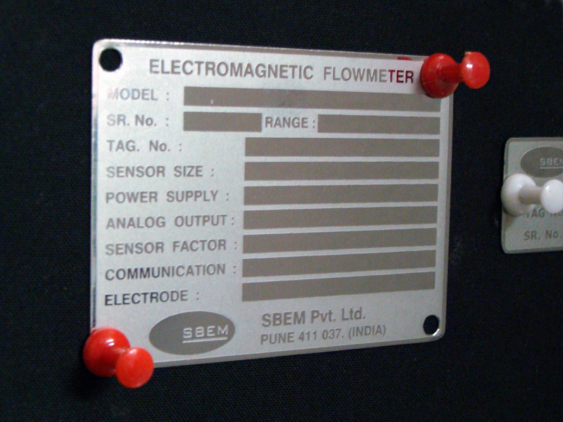 stainless steel labels for machine